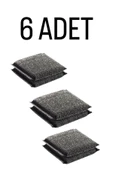Parex 6 Adet Inox Paslanmaz Telli Bulasik Süngeri - 1