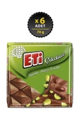 Eti Çikolata Antep Fıstıklı Kare 70 g x 6 Adet - 1