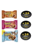 Eti Topkek 24 lü 3 Kutu Karma Set Portakal Çilek Hindistan Cevizli (toplam 72 Adet) - 1
