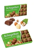 Schogetten Alpine Fındıklı Sütlü Çikolata Bar Şeker Orijinal Alman Çikolatası 10g - 1