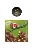 Eti Çikolata Antep Fıstıklı Kare 60 g x 6 Adet - 1