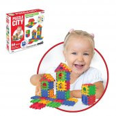 64 Parça Geçmeli Lego Puzzle City Puzle - 6