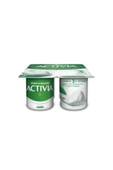 Activia Doğal Probiyotik Sade Yoğurt 4x10 G ( Çilekli 4 * 10 gram Hediye ) - 1