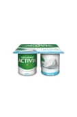 Activia Probiyotik Laktozsuz Sade Yoğurt 4x10 G ( Çilekli 4 * 10 gram Hediye ) - 1