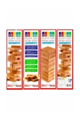 Südor Ahşap Jenga Denge Oyunu 54 Parça - 2