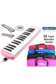 KAR SU KIRTASİYE Melodika 32 Tuşlu Pembe Tuşlu Nefesli Çalgı Müzik Aleti Çantalı Helvacıoğlu - 3