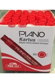Timon Tüm Marka Kalemlerle Uyumlu Piano Kartuş Beyaz Tahta Kalemi Kartuşu 36'lı Kırmızı thumbnail 1