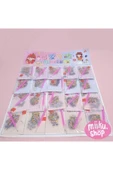 BURCU özel kalemi ile tek tek yapıştırmalı puzzle eğitici eğlenceli sticker giydirmeli etiket 2 paket - 2