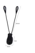 MEKAFİX Booklight Kıskaçlı Kitap Okuma Ders Çalışma Led Mandalli Çiftli - 2