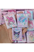 LRS STORE Sanrio Kawaii 3 Adet Mini Sulu Sticker Defteri 300+ Stickerlı Kuromi Melodi Defter - 2