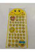 BONBON Gülen Yüz Emoji Beş Kabartmalı Lüks Sticker - 1