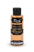 Rich Multi Surface Metalik Akrilik Boya 120 cc. - Antik Altın 6506 - 1