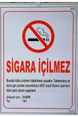 Kocaoluk Sigara Içilmez Uyarı Ikaz Levhası 35x50 Askılı - 1