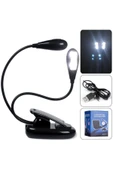 MEKAFİX Booklight Kıskaçlı Kitap Okuma Ders Çalışma Led Mandalli Pilli - 4
