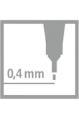 Stabilo - İnce Keçe Uçlu Kalem - Point 88 - Açık Alev Kırmızısı - 4