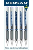 Pensan My-sing Gel 1.0 Mm Mavi Roller Imza Kalemi 5 Adet thumbnail 1