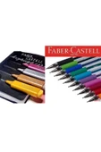 Faber Castell 4'lü Metalik Fosforlu Kalem + 1425 10'lu Tükenmez Kalem - 2