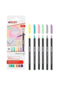 Edding 6lı Set Pastel Renkler 1200 Ince Uçlu Keçeli Kalem Grafik Kalemi thumbnail 1