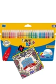 Bic Kids Kid Couleur Yıkanabilir Keçeli Boya Kalemi 24 Renk 841800 thumbnail 1