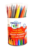 Pensan Kidz 20'li Fırça Uçlu Keçeli Boya Kalemi / 4000 thumbnail 1