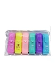 MİKRON 6 Renk Mini Pastel Işaretleme Kalemi F.k - 3
