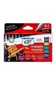 Pensan Kidz Temizlenebir 7 Renk Metalik Markör Kalem Pe99930Mrk8Rnk - 1