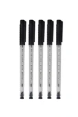 Faber Castell 1440 Siyah Tükenmez Kalem 5'li Set - 1