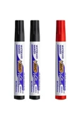Bic Velleda Tahta Kalemi Seti - 2 Siyah + 1 Kırmızı - 1