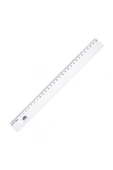 HATAS Şeffaf Plastik Ekonomik Cetvel 30 Cm 0131 - 1