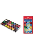 Faber Castell Suluboya 21 Renk, Büyük Boy, Geniş Renk Yelpazesi, Parlak Canlı ve Örtücü Renkler thumbnail 2