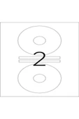 AtaşehirBarkodEtiket Cd Etiket Lazer A4 Ebatında 117 Mm 100 Lü Paket 200 Adet - 1