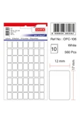 Tanex Beyaz Etiket Ölçü : 12×17 Mm Ofc-106 - 1