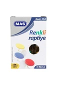 Mas Pvc Kaplı Karışık Renkli Raptiye Kod: 310 - 1