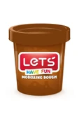 Lets Tek Renk Oyun Hamuru Kahve 150 gr - 1