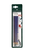 Faber Castell Faber-Castell Dereceli Kurşun Kalem Gold 3B Kartelali 4 Lü 5504112503 - 1