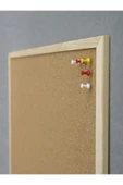 SECRON Doğal Ahşap Çerçeve Mantar Pano 45x60 Cm - 2