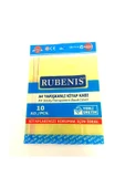 Rubenis A4 Yapışkanlı Buzlu Şeffaf Kitap Kabı 10'lu Farklı Renk Seçenekleriyle - 1