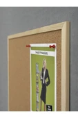 SECRON Doğal Ahşap Çerçeve Mantar Pano 45x60 Cm - 3