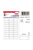 Tanex Ofc-107 Beyaz Ofis Etiketi 300'lü Paket - 1