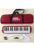 Helvacıoğlu 32k 32 Tuşlu Melodika Bez Çantalı - Kırmızı. - 1