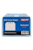 Bigpoint Kart Kabı Yatay Şeffaf 85x54mm - 1
