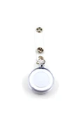 inox Yoyo Yaka Kartlığı Yuvarlak 1 Adet Renk Seçenekli(Mavi-Siyah-Kırmızı-Beyaz) - 2