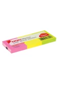 Noki Yapışkanlı Not Kağıdı 38x51 mm 100 Yaprak x 3 Adet Karışık Neon 3 Lü 12005N - 1