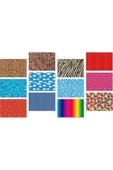 KESKİN COLOR Keskin Color Fon Kartonu 12 Li 35 x 50 CM Karışık Renk Desenli Fon Kartonu - 2