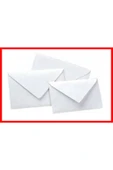 Umur Düğün Atkı Zarfı, Mektup Zarfı,para Zarfı,beyaz 1.hamur Davetiye Zarfı 114x162mm (3 PAKET) 300 Adet thumbnail 1