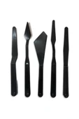 Rich Plastik Spatül Set 5'li Siyah thumbnail 2