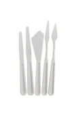 CRAFT HOBİ Resim Ve Heykel Çalışmaları Için 5li Plastik Spatüll'a Seti Spatula - 1