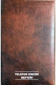 Gülpaş Telefon Zinciri Defteri Ciltli 100 Yp.suni Deri 22x32 Cm - 1