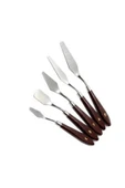Joy and Toys Metal Spatula Seti Spatul Akrilik Yağlı Boya Hobi Çalışmalar 5 li - 1