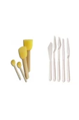 Rich Ponpon Fırça Ve Spatula 2'li Set - 1